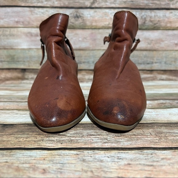 Frye Judith Brown Leather Ankle Boots - Picture 6 of 9